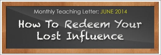 How To Redeem Your Lost Influence